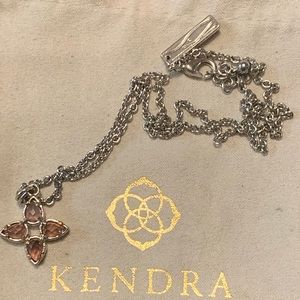 Kendra Scott amethyst/silver necklace